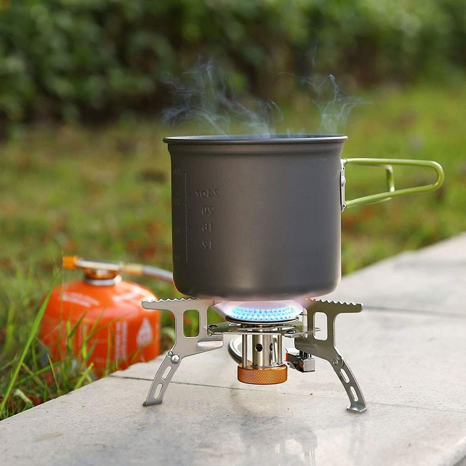 Portable Gas Stove 3700W for Camping with Piezo Ignition – Ultralight