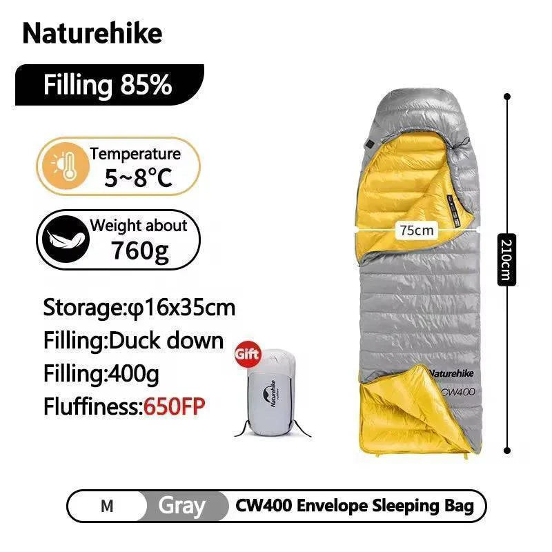 Lightweight Duck Down Sleeping Bag for Winter Camping