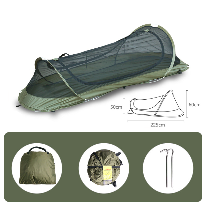 Instant Pop-Up Bivy Tent for Solo Camping Setup