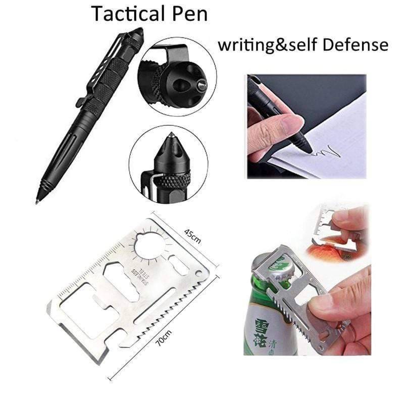 All-in-One Survival Gear Set for Emergencies - 10 Essential Tools