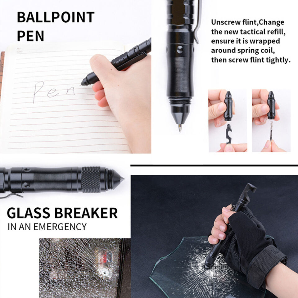 Survival Tool Pen with 11 Functions for Tactical Use