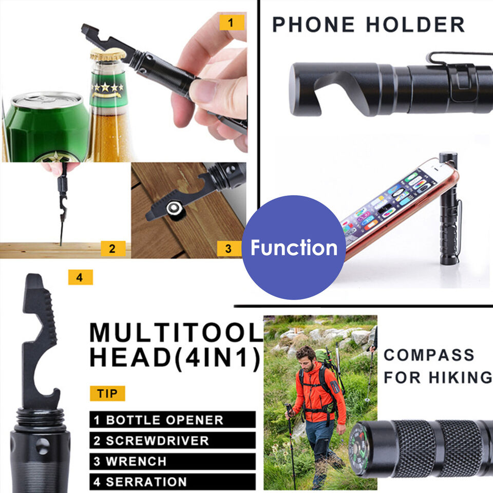 Survival Tool Pen with 11 Functions for Tactical Use