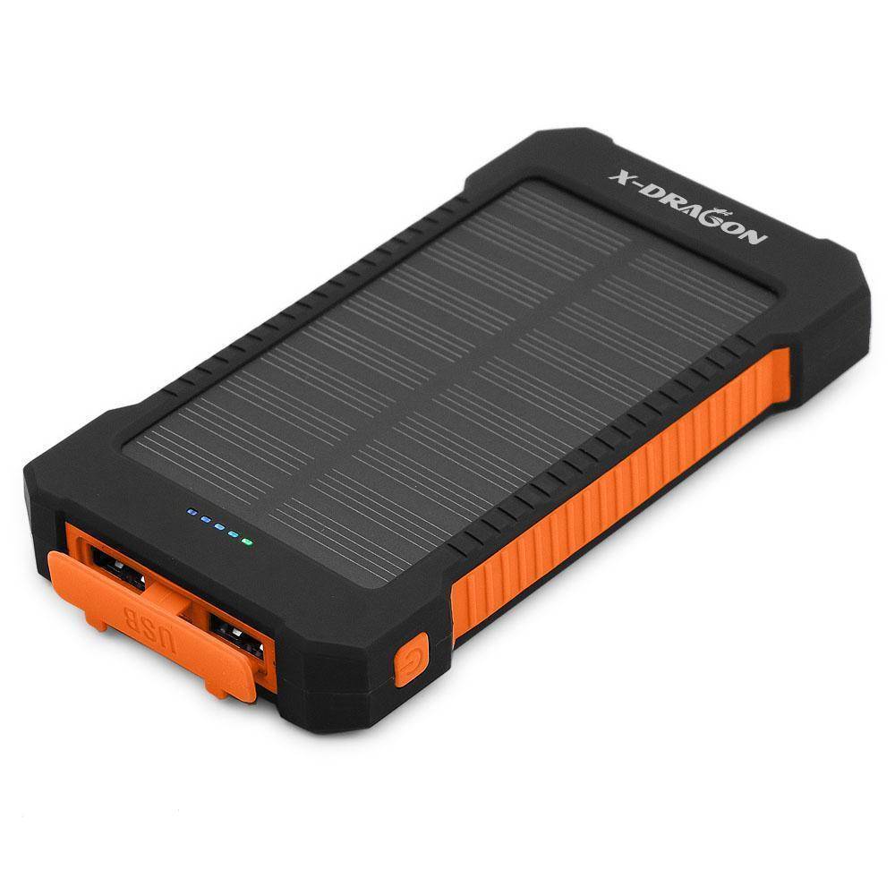 Solar Charger Power Bank 20000mAh with Built-in Flashlight