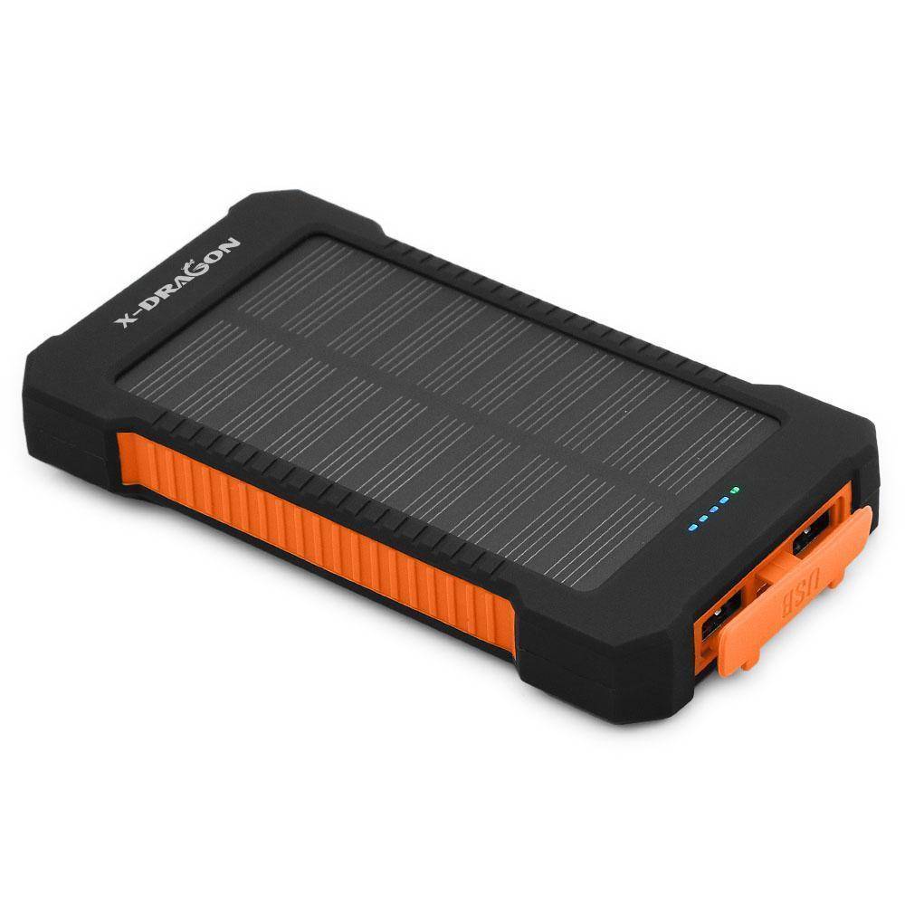 Solar Charger Power Bank 20000mAh with Built-in Flashlight