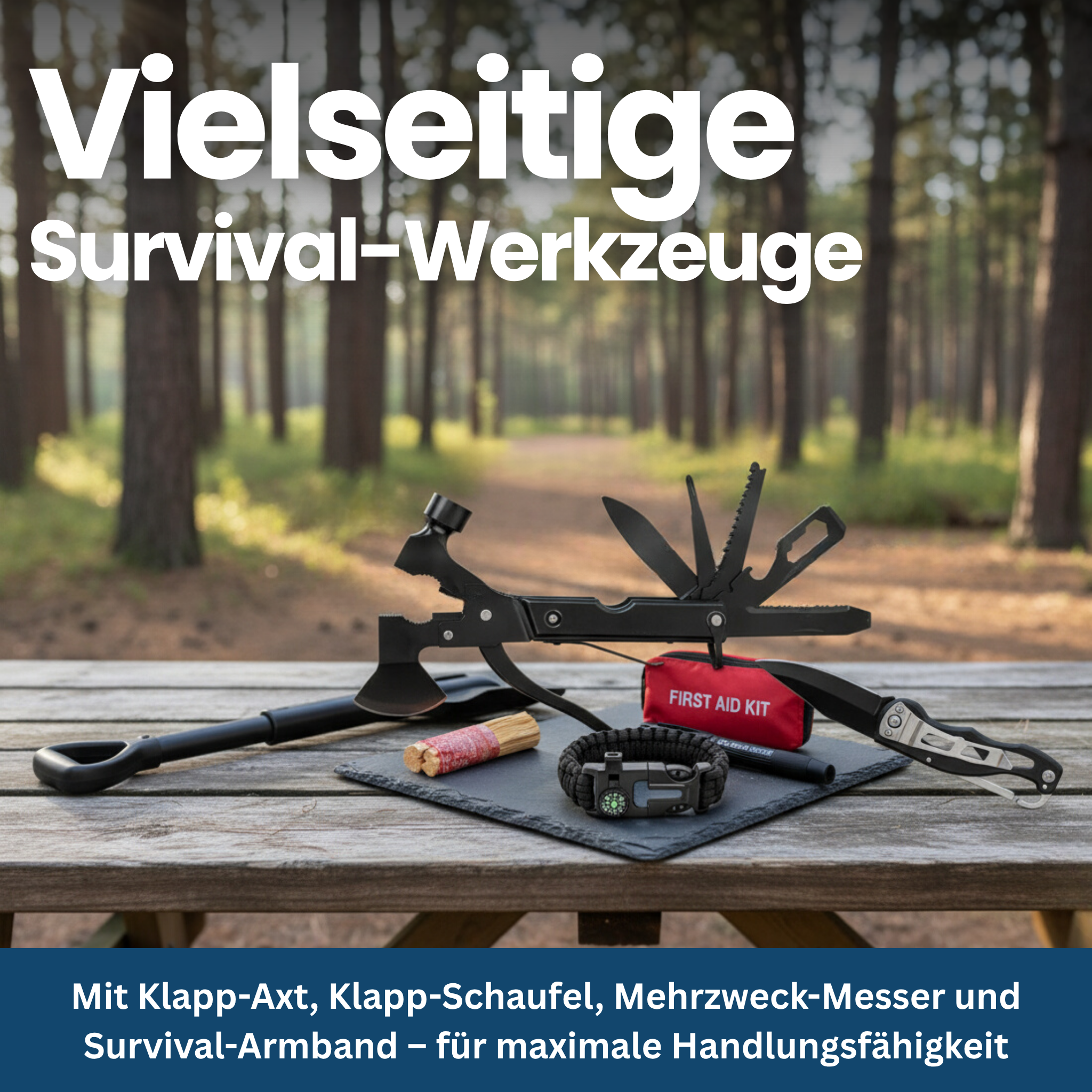 Survival Kit with 250 Essential Items for Professionals