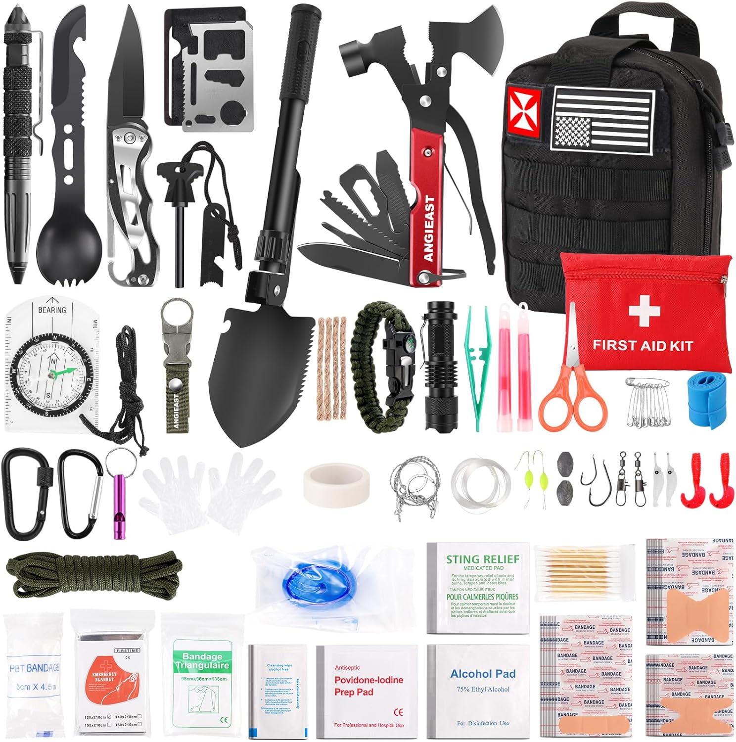 First Aid Kit IFAK for Tactical Survival – 256 Pieces