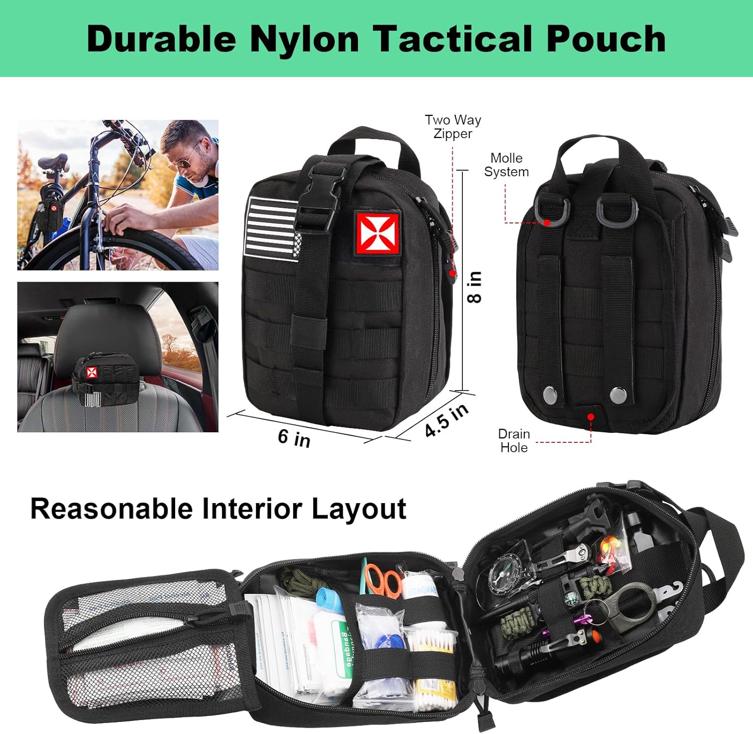 First Aid Kit IFAK for Tactical Survival – 256 Pieces