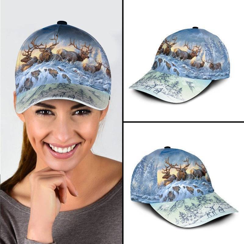Baseball Cap featuring 3D Deer Hunter Design