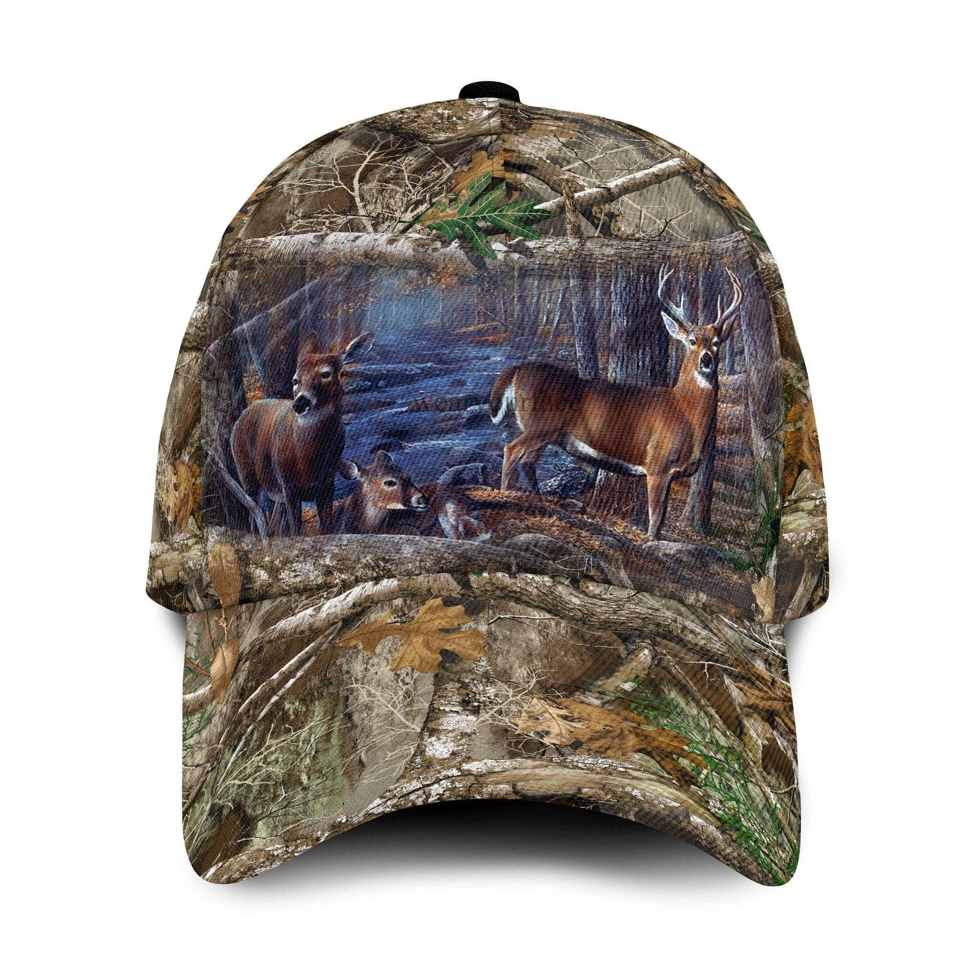 Baseball Cap featuring 3D Deer Hunter Design