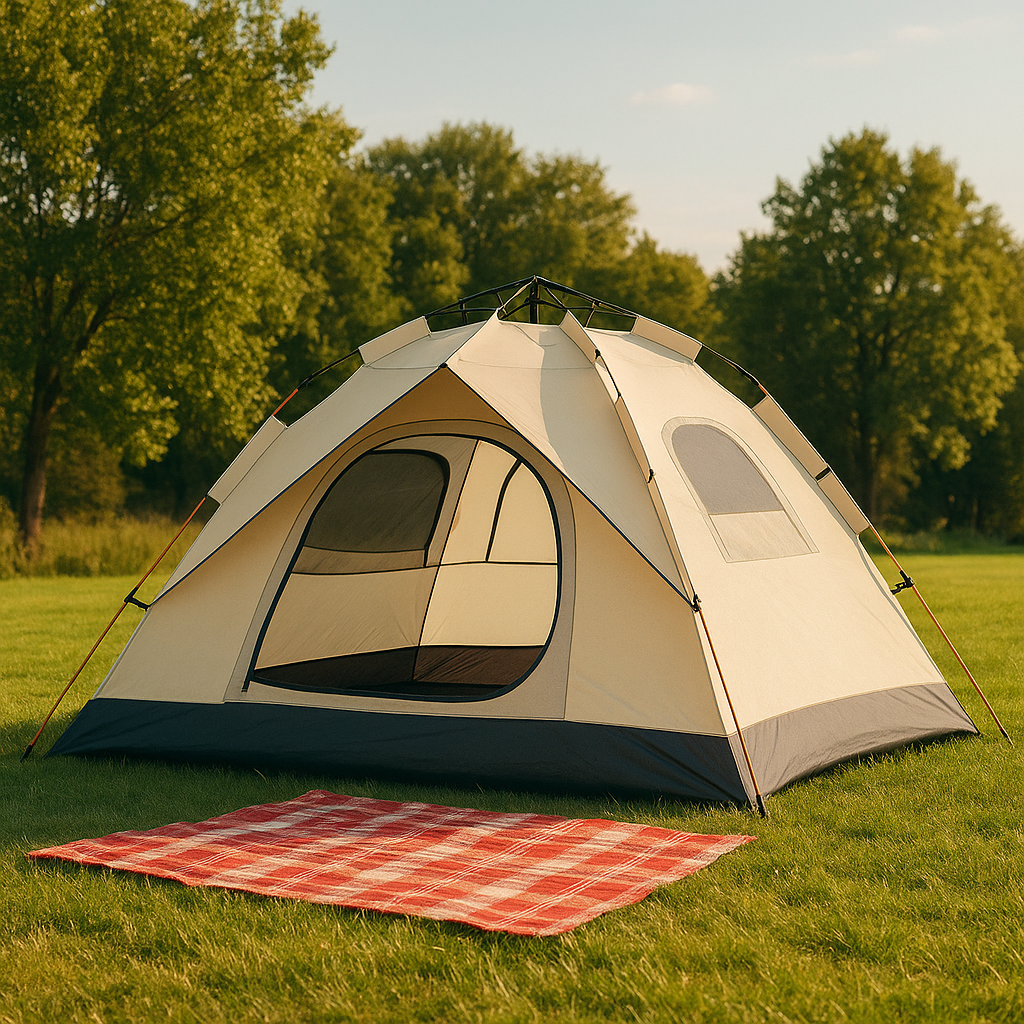 Portable Waterproof Camping Tent for 4 People - Automatic Pop-Up