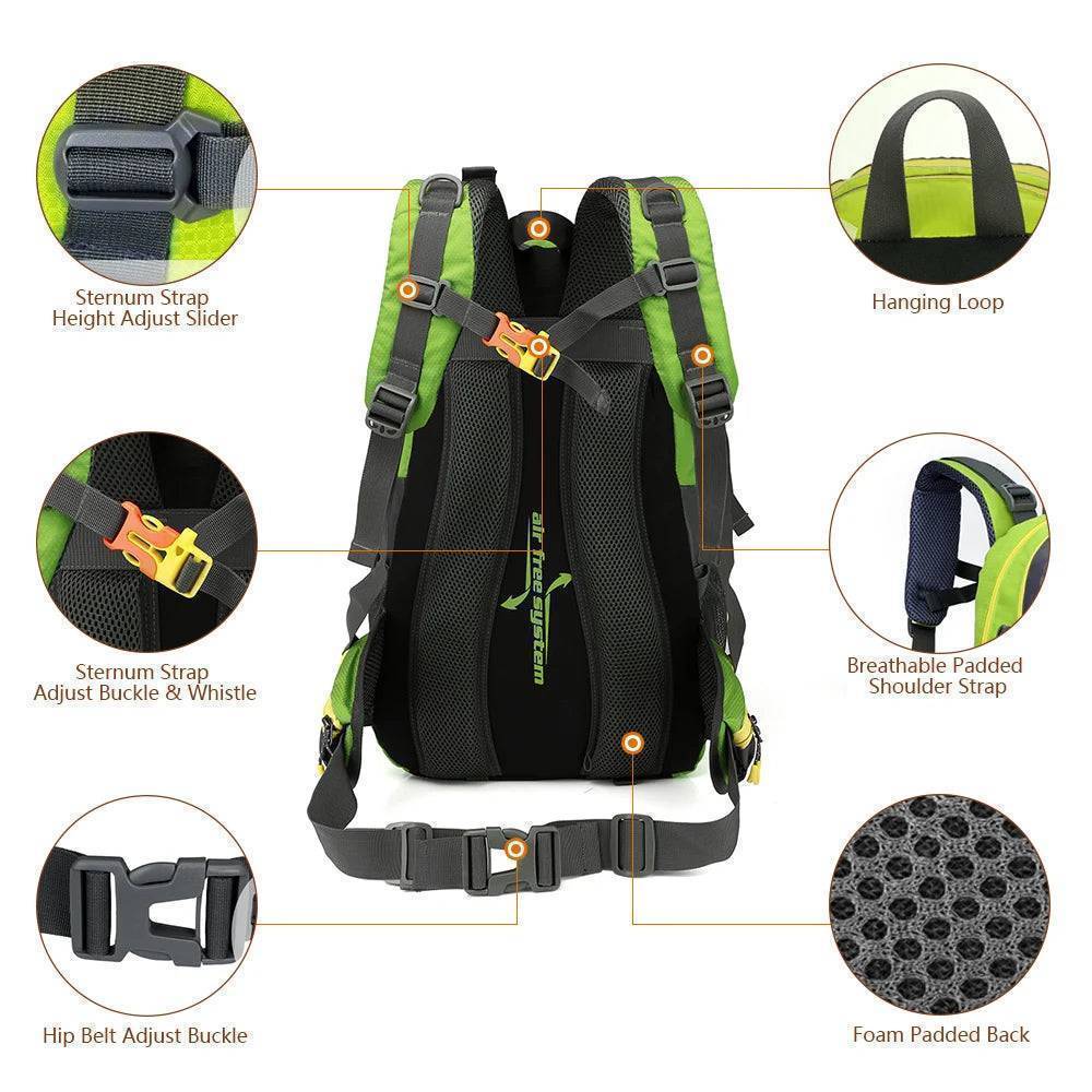 Outdoor Travel Backpack 40L - Water-Resistant Design