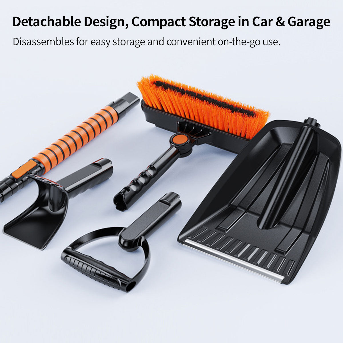Multi-Function Snow Shovel and Ice Scraper for Cars