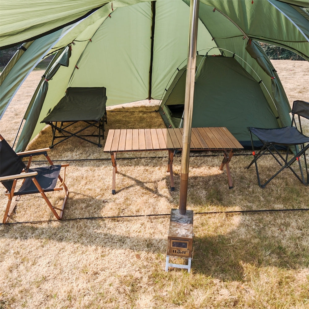Tunnel Tent for 6 People with Canopy for Camping
