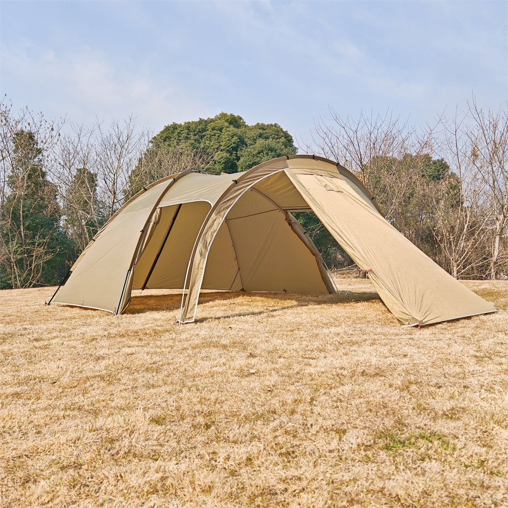 Tunnel Tent for 6 People with Canopy for Camping