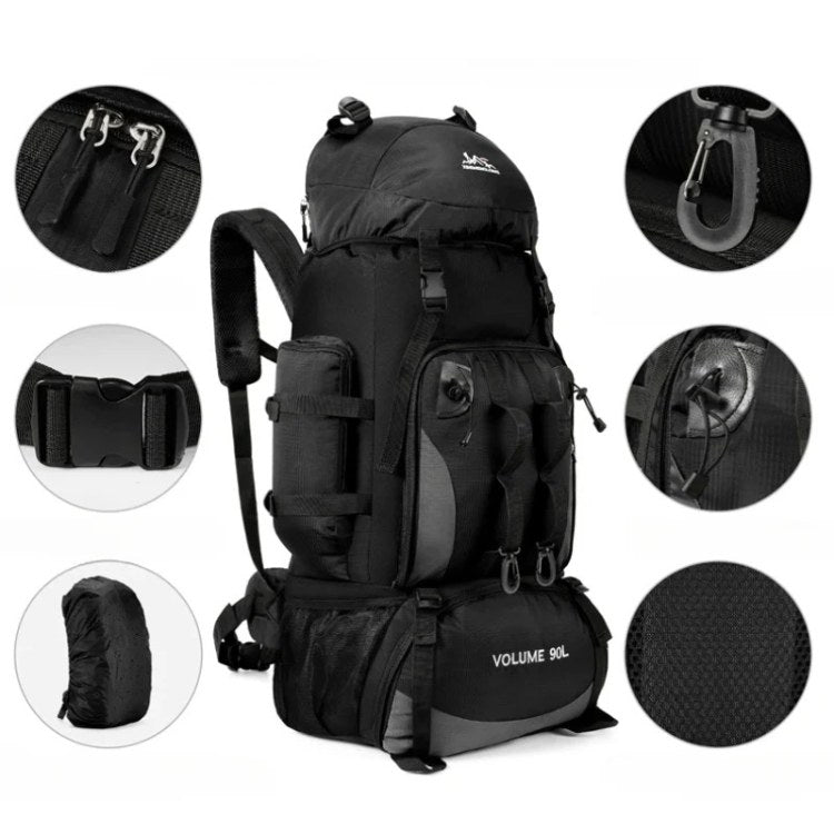 90L Waterproof Backpack for Hiking - Lightweight Design