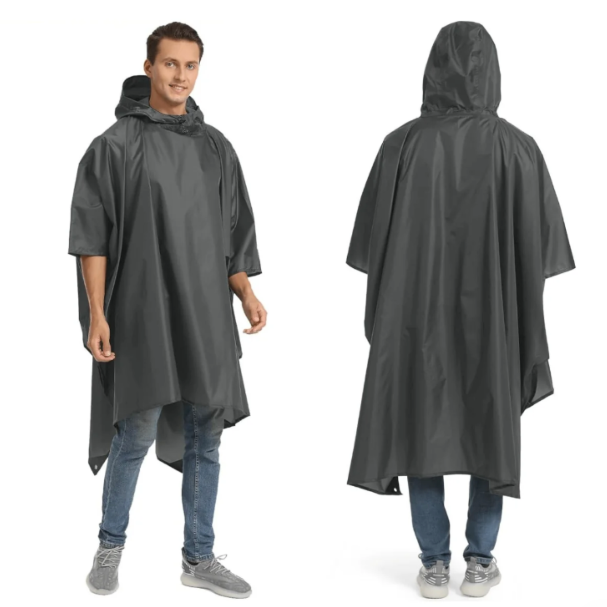 Versatile 3-in-1 Rain Poncho for All Seasons