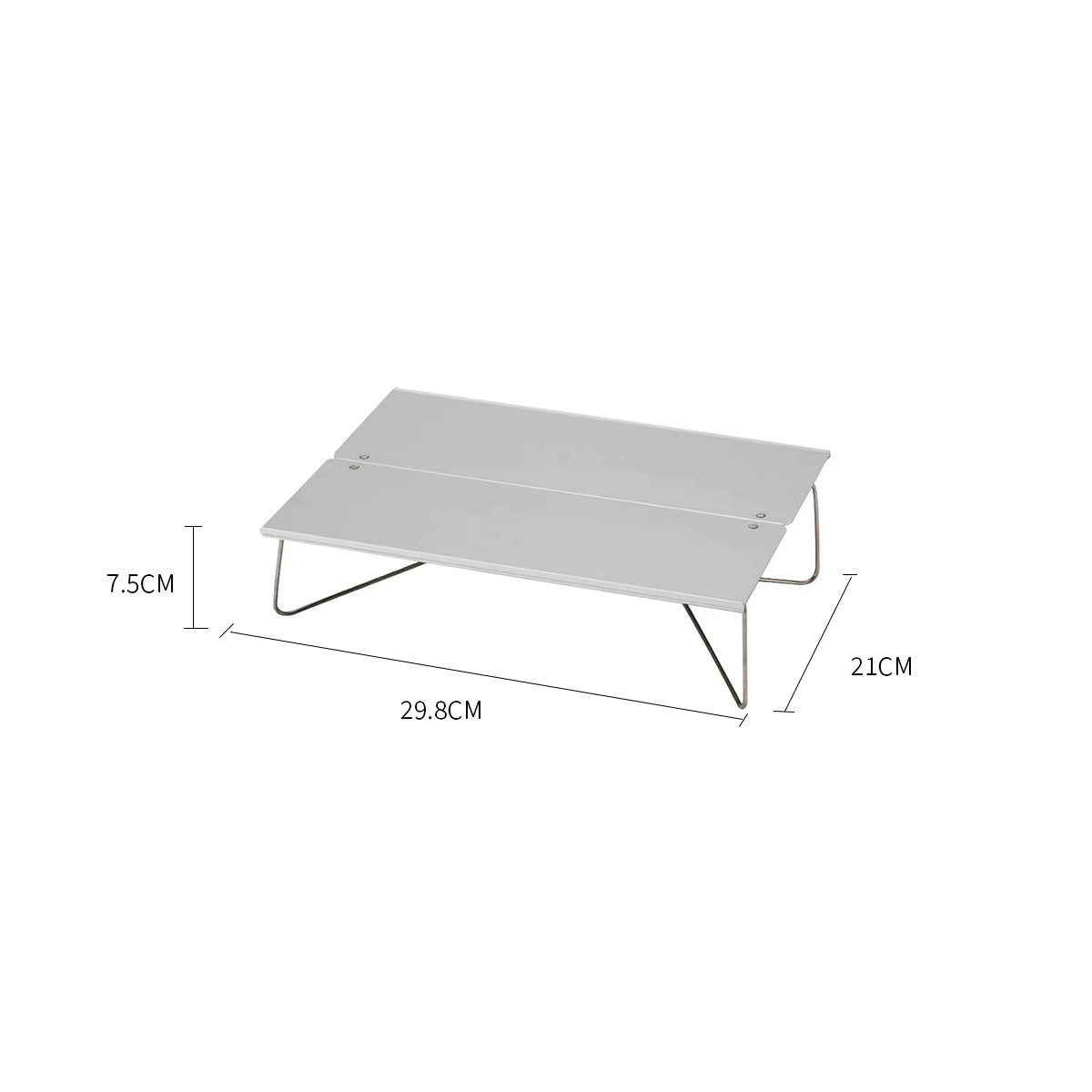 Portable Folding Camping Table in A4 Size – Aluminum Construction