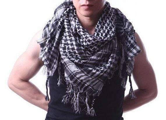 Classic Shemagh Scarf for Head and Neck – Traditional Keffiyeh Style