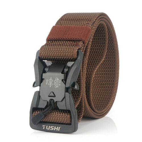 Tactical Web Belt in Durable Nylon with Quick-Release Buckle