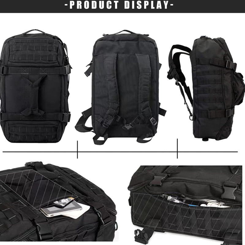 Waterproof Military Duffel Backpack - 3-in-1 Travel Gym Bag