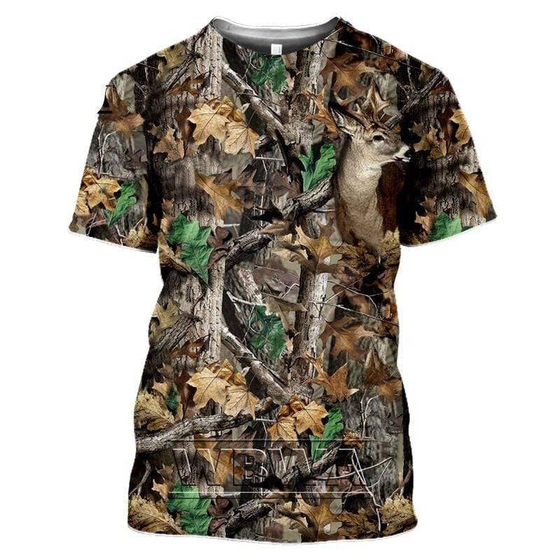 Outdoor Adventure Camouflage T-Shirt for Hunting Activities
