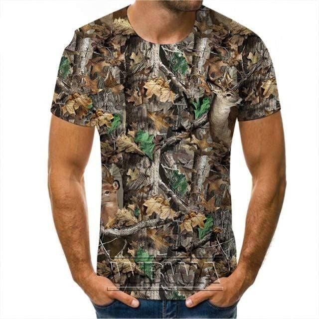 Outdoor Adventure Camouflage T-Shirt for Hunting Activities