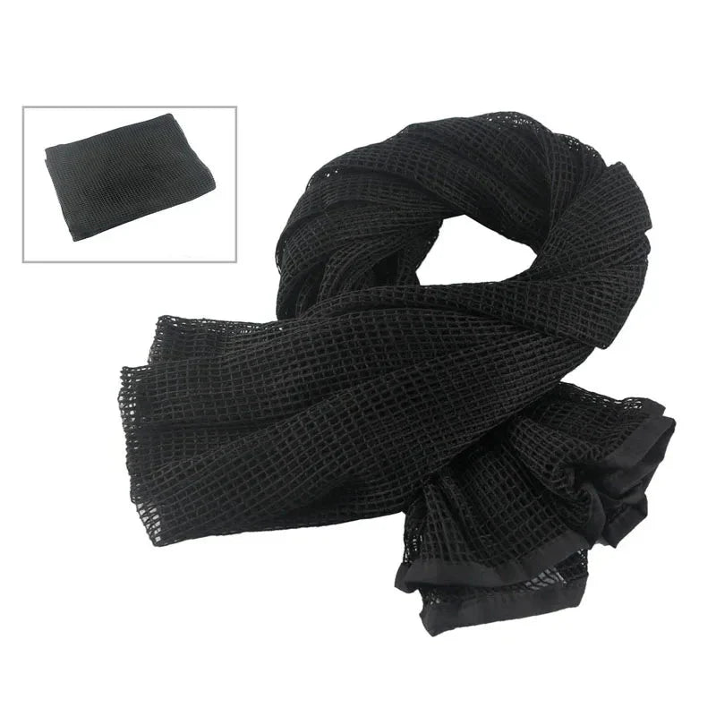 Tactical Mesh Scarf in Camouflage for Outdoor Use