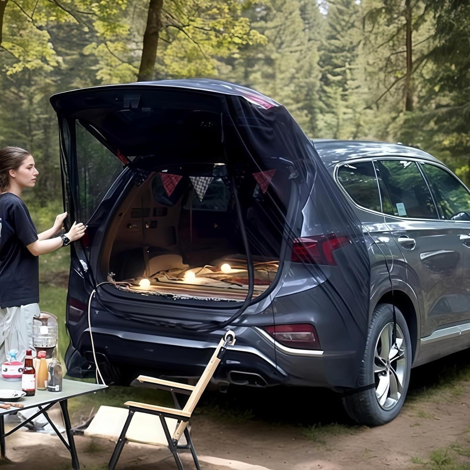 Trunk Mosquito Net for Car Camping