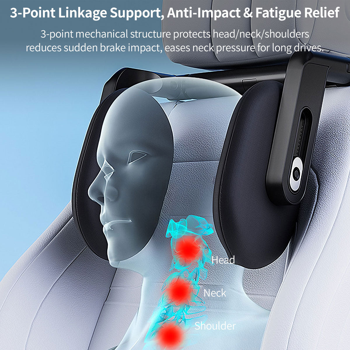 Neck Support Pillow for Car Headrests