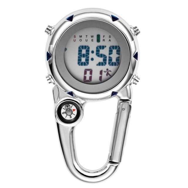 Quartz Pocket Watch with Clip-On Carabiner Attachment