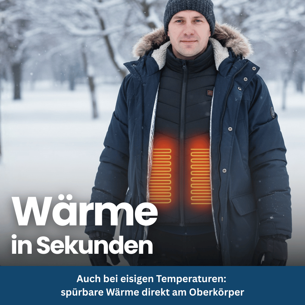 Heated Vest with 9 Heating Zones for Core Comfort