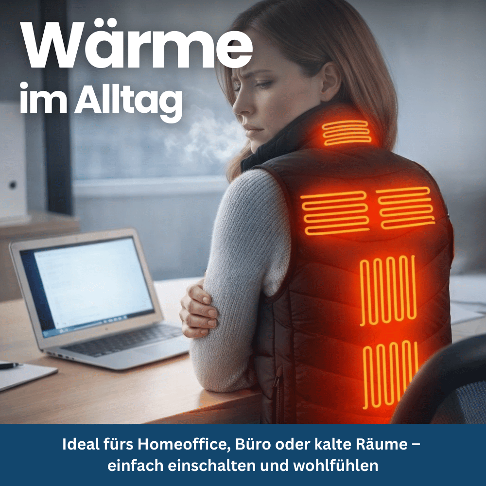 Heated Vest with 9 Heating Zones for Core Comfort