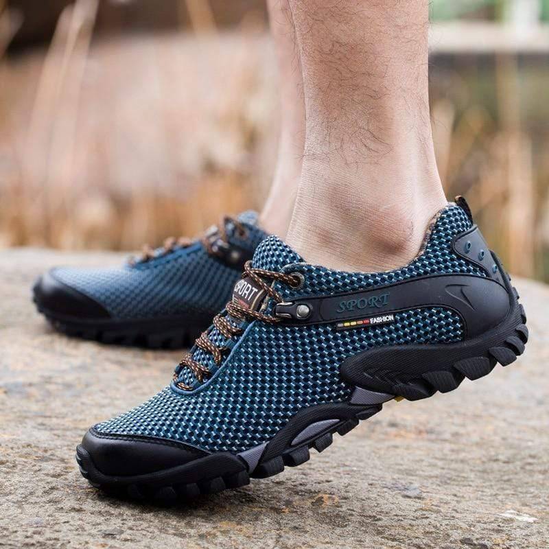 Breathable Climbing and Hiking Footwear Made from Cow Leather