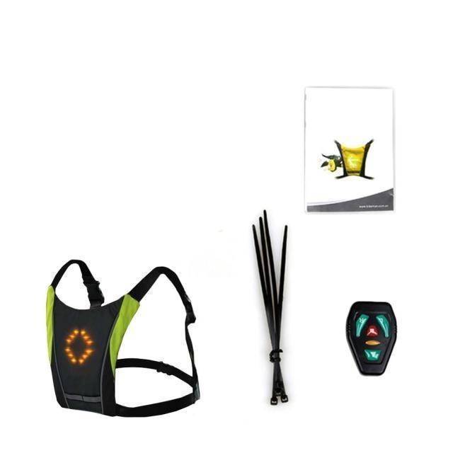 Remote-Controlled Vest with Signal Light for Cycling Safety
