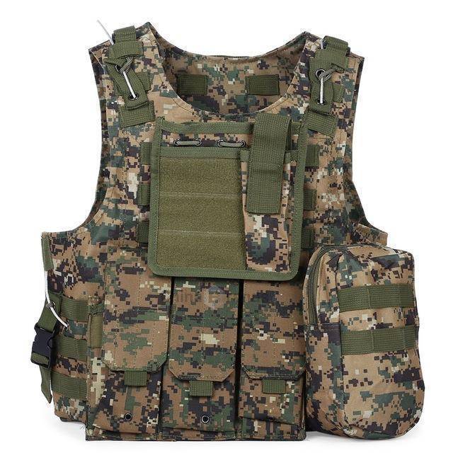 Tactical Vest with Modular Plate Carrier - Durable Design