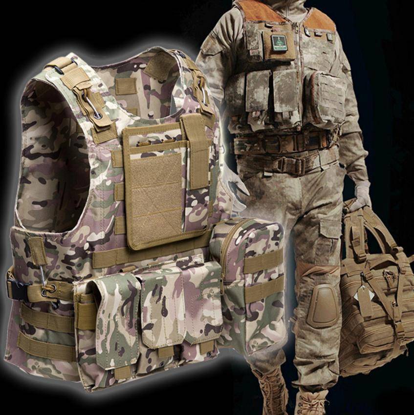 Tactical Vest with Modular Plate Carrier - Durable Design