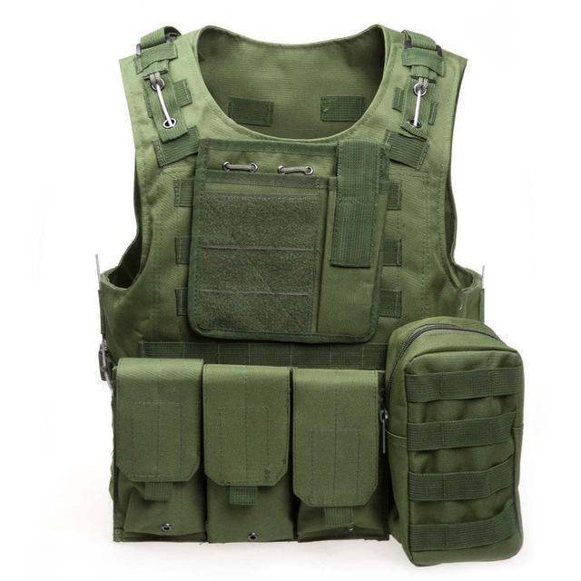 Tactical Vest with Modular Plate Carrier - Durable Design