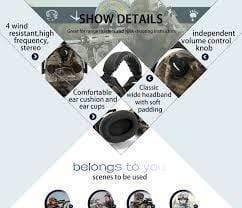 Ballistic Eyewear and Electronic Hearing Protection Earmuffs Kit