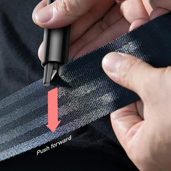 Car Safety Tool: Window Breaker and Seat Belt Cutter