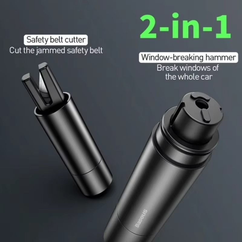 Car Safety Tool: Window Breaker and Seat Belt Cutter