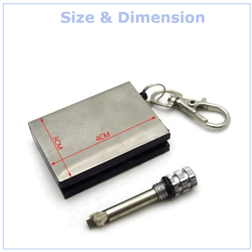 Survival Lighter with Flint for Emergency Situations
