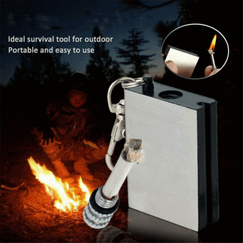 Survival Lighter with Flint for Emergency Situations