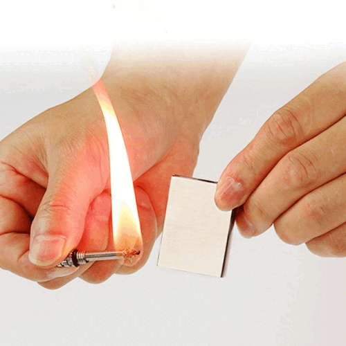 Survival Lighter with Flint for Emergency Situations