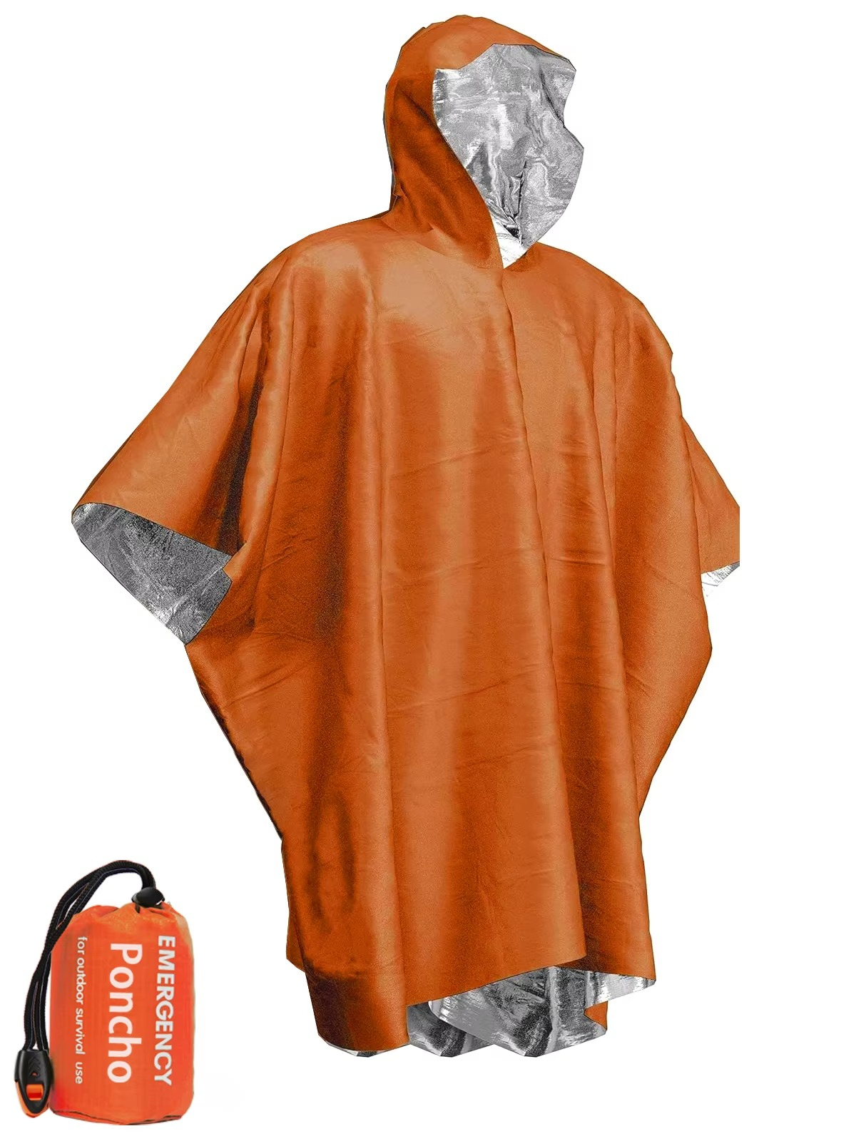 Thermal Rain Poncho for Emergencies