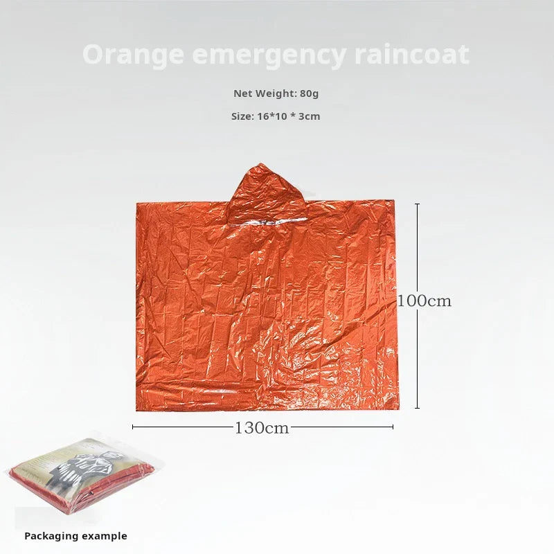 Thermal Rain Poncho for Emergencies