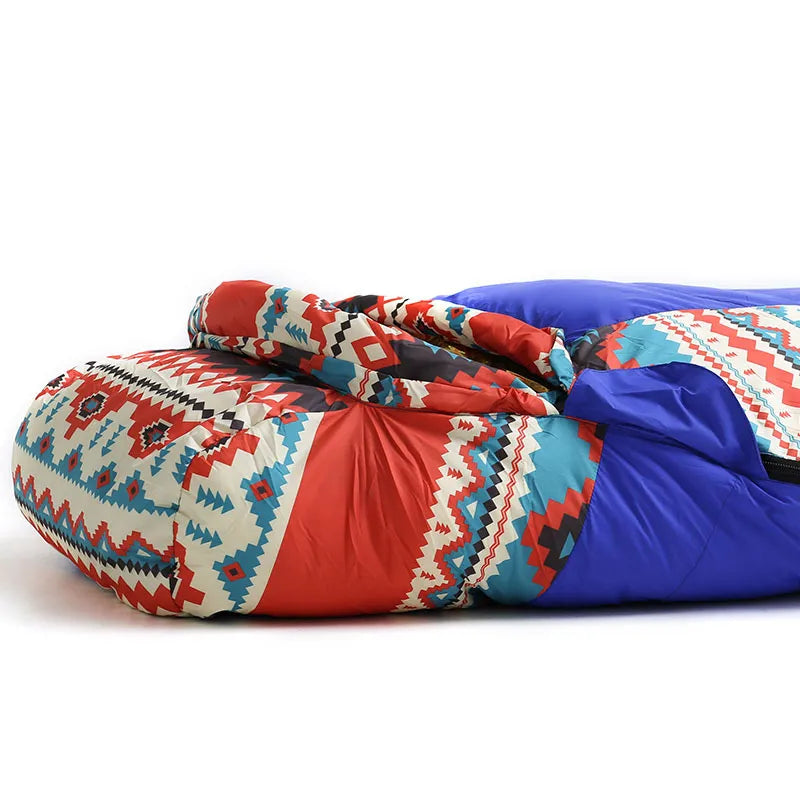 Down Sleeping Bag in Ethnic Design