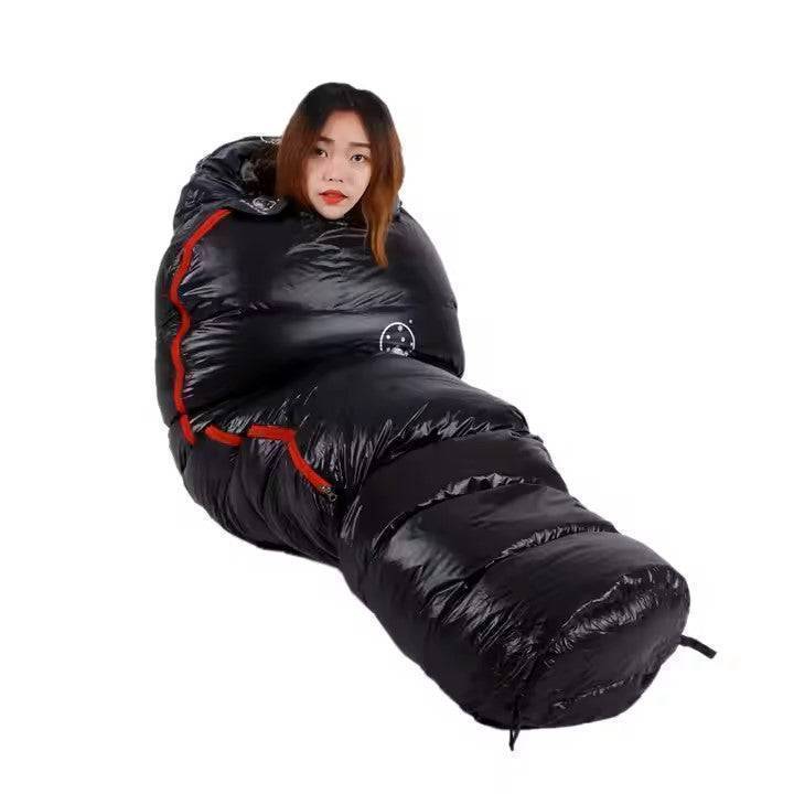 Outdoor Sleeping Bag Filled with Goose Down for Camping