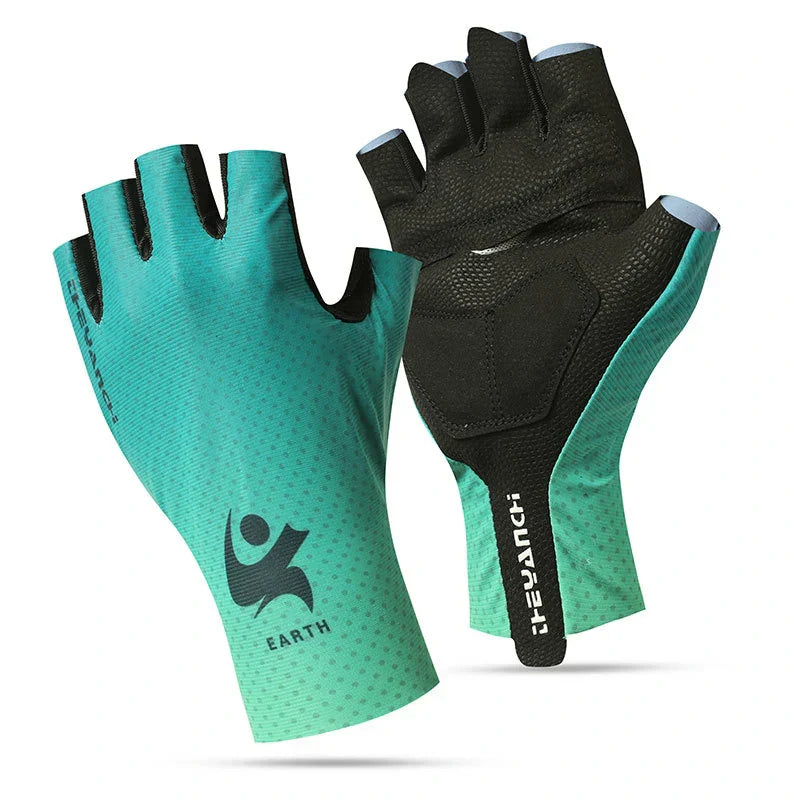 Shock-Absorbing Half-Finger Gloves for Cycling