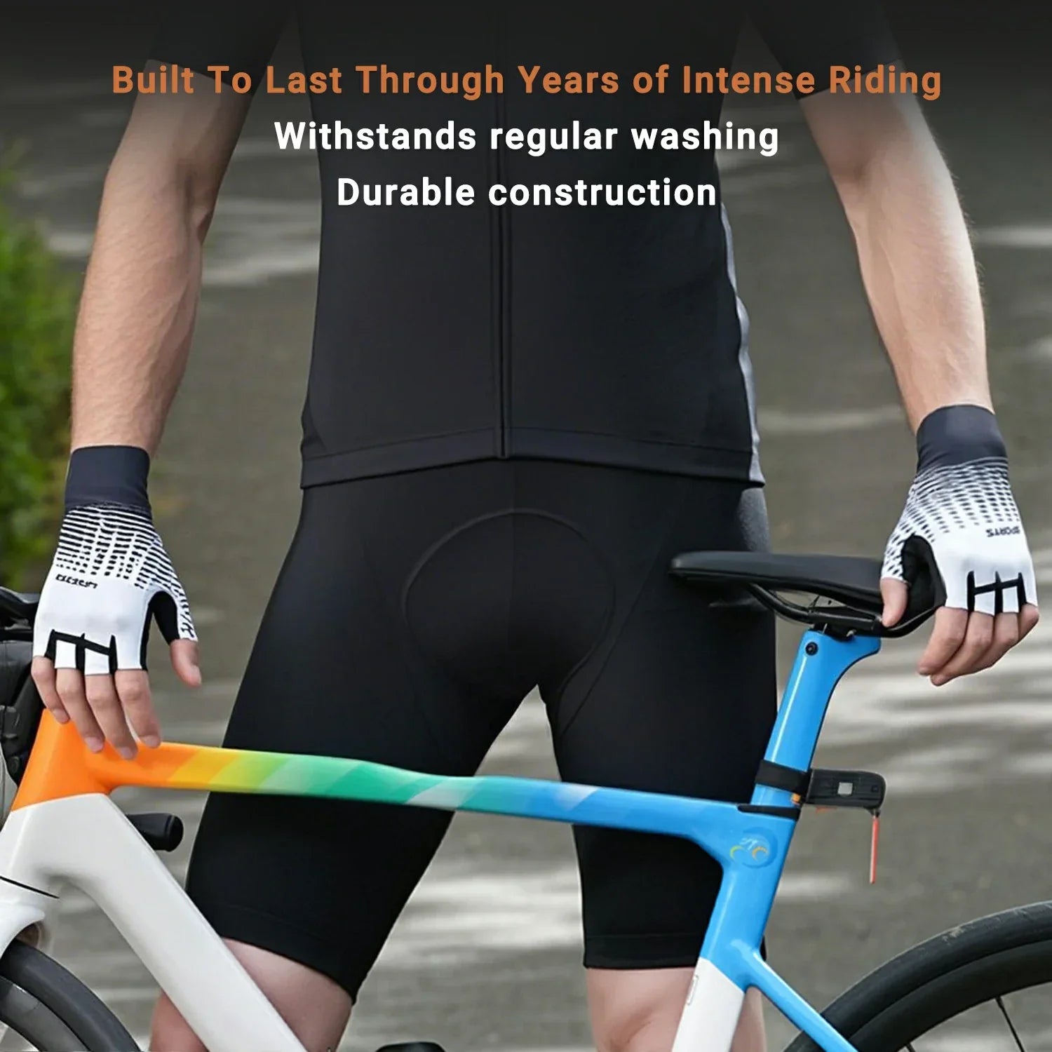 Shock-Absorbing Half-Finger Gloves for Cycling