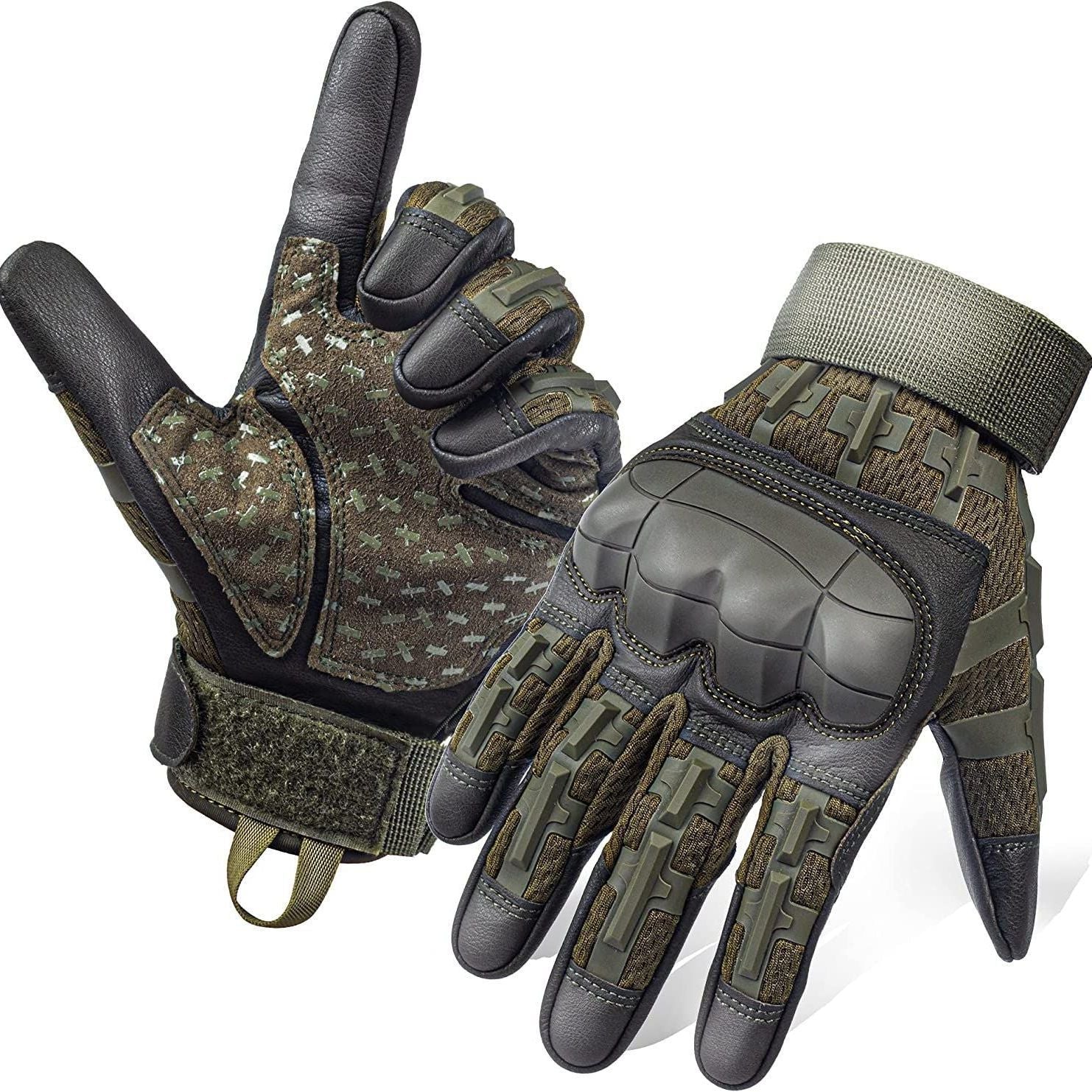Tactical Gloves with Hard Knuckles for Outdoor Use
